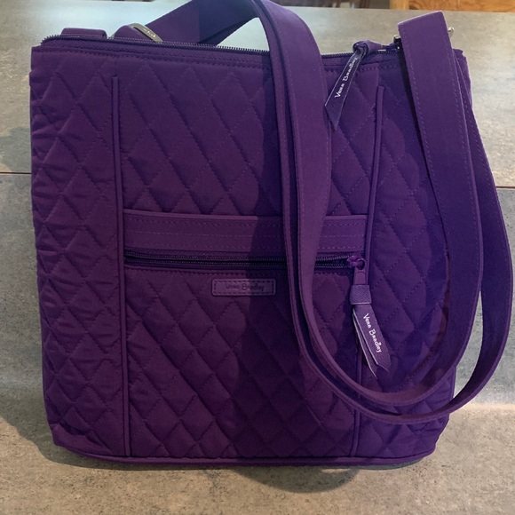 Vera Bradley Handbags - Vera Bradley Deep Purple Quilted Tote